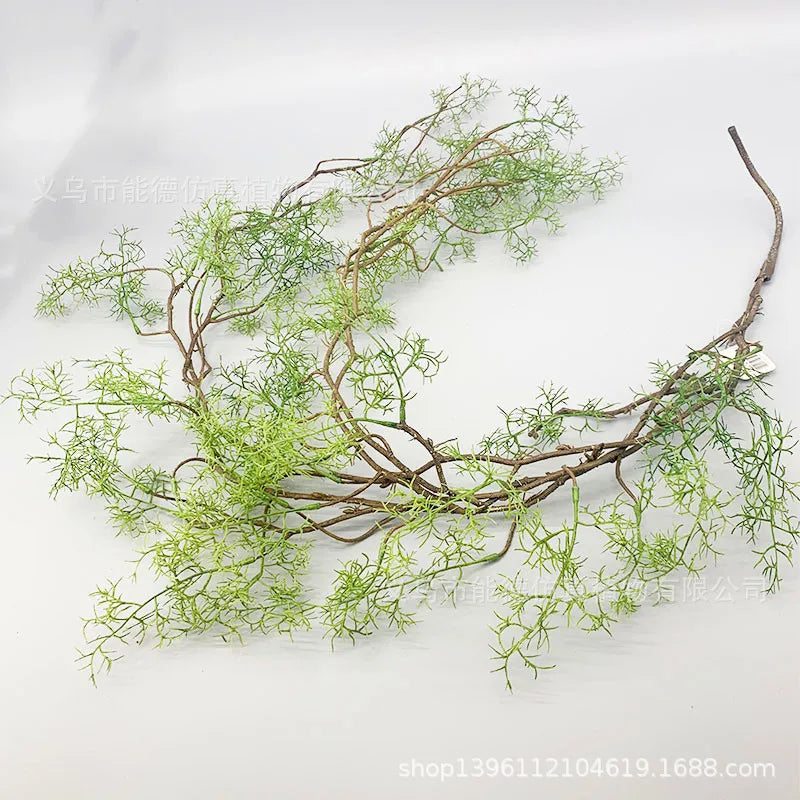 140 cm artificial plant black bone mango vine 1 piece 5 branches home wall hanging ivy green fake flower plant pine needles new