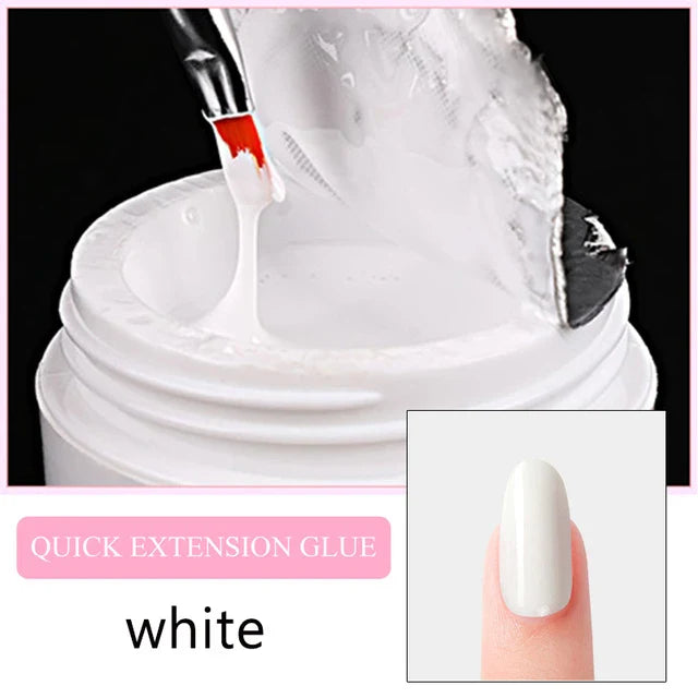 15Ml Nail Extension 3 colors Poly UV Gel,Transparent/ Pink/White Gel For DIY Nail Art,Multi-function UV Gel Nail Art Tools 1&