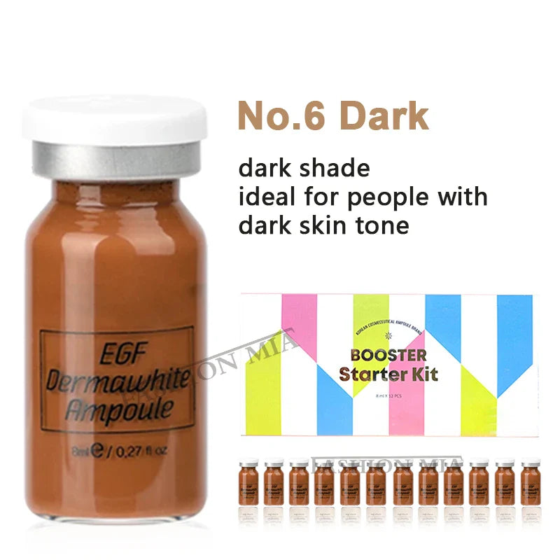 8ml BB Cream Glow Serum Ampoule Essence Facial Niacinamide/Peptide Foundation Moisturizing Hyaluronic Acid Skin Care Beauty