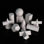 10 Different Shapes Mini Resin Sketch Geometry Sculpture, for Drawing Practice Housewarming Gift Exquisite Workmanship