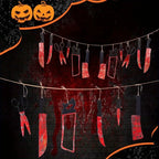 1-4Set Bloody Halloween Banner Horror Hanging Decoration for Haunted House Movie Theme Birthday Carnival Party Halloween Gift