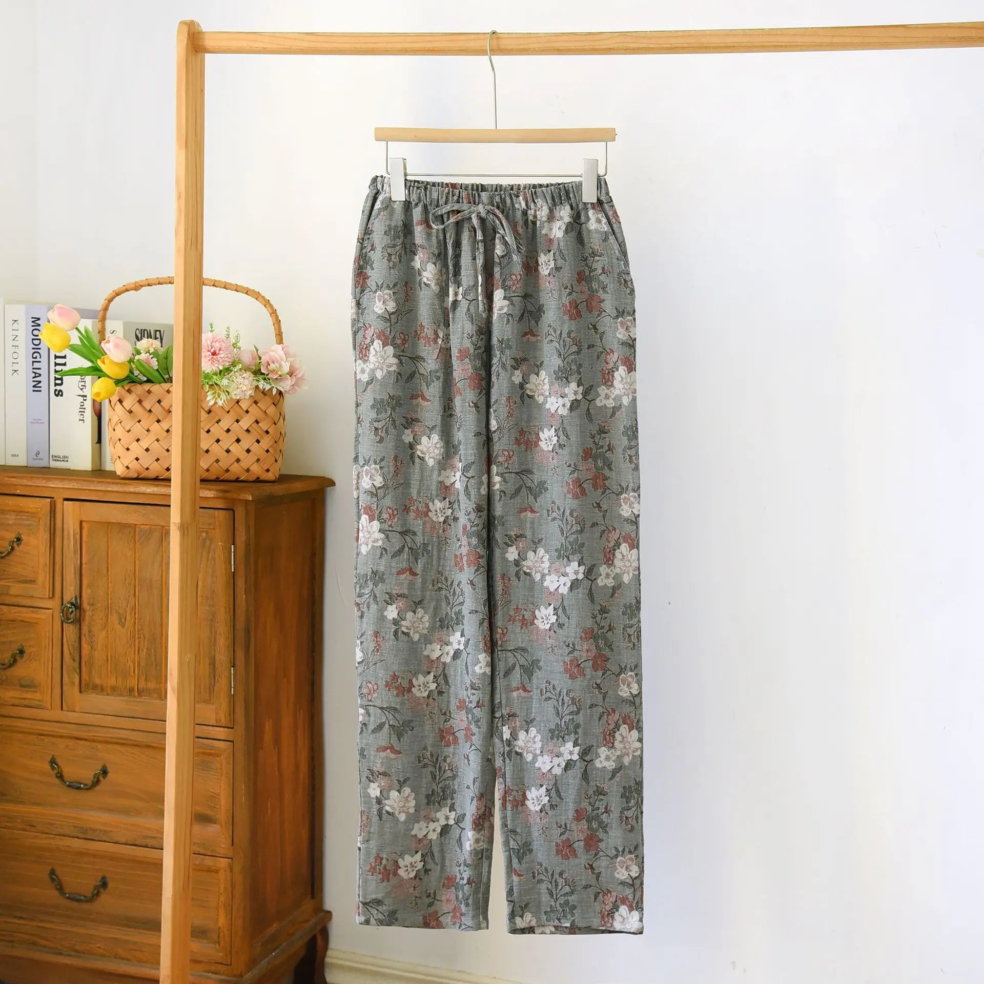 100% Cotton Sleepwear For Sleeping Pant Women Autumn Winter Pajamas Pants Loose Comfortable Homewear Trousers Female Pantalones