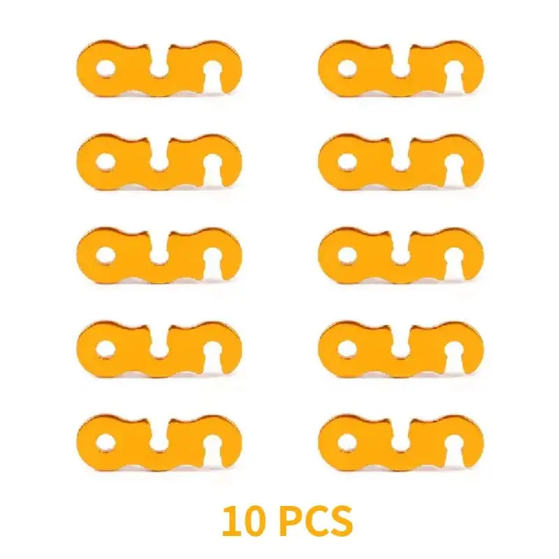 10pcs Adjustable S Type Camping Tent Cord Rope Buckle  Tensioners Fastener Kit Camping Equipment Hiking Accessories