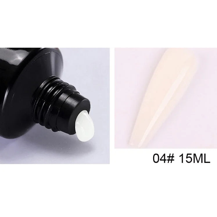 15Ml Nail Extension 3 colors Poly UV Gel,Transparent/ Pink/White Gel For DIY Nail Art,Multi-function UV Gel Nail Art Tools 1&
