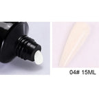 15Ml Nail Extension 3 colors Poly UV Gel,Transparent/ Pink/White Gel For DIY Nail Art,Multi-function UV Gel Nail Art Tools 1&