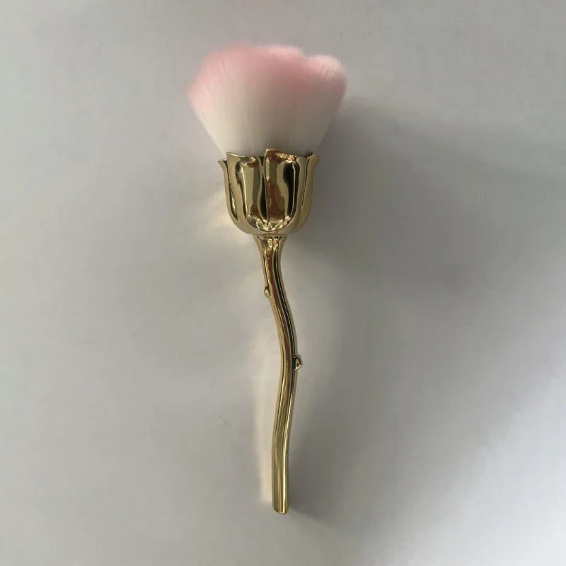 1pc Powder Brush Rose Head Makeup Brush Pink Single Powder Brush Foundation Make Up Brush Soft Hair Nail Blush