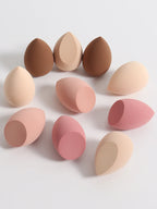 30 Beauty Eggs (Makeup Sponges) Foundation Make-Up Mixed Beauty Sponge, Liquid, Cream and Powder Without Blemish, Multi-Color C