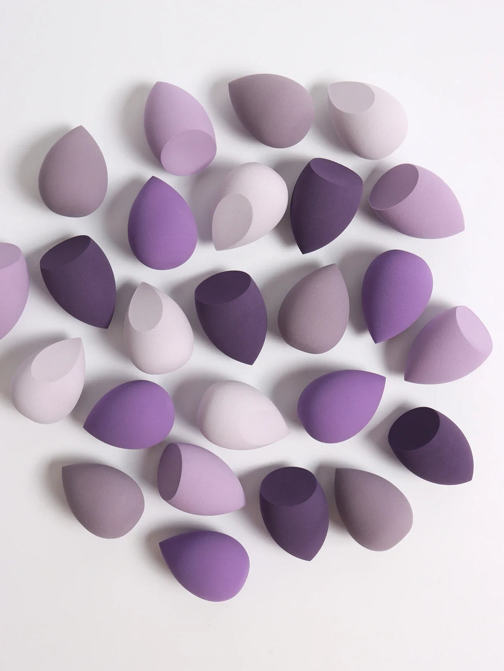 30 Beauty Eggs (Makeup Sponges) Foundation Make-Up Mixed Beauty Sponge, Liquid, Cream and Powder Without Blemish, Multi-Color C