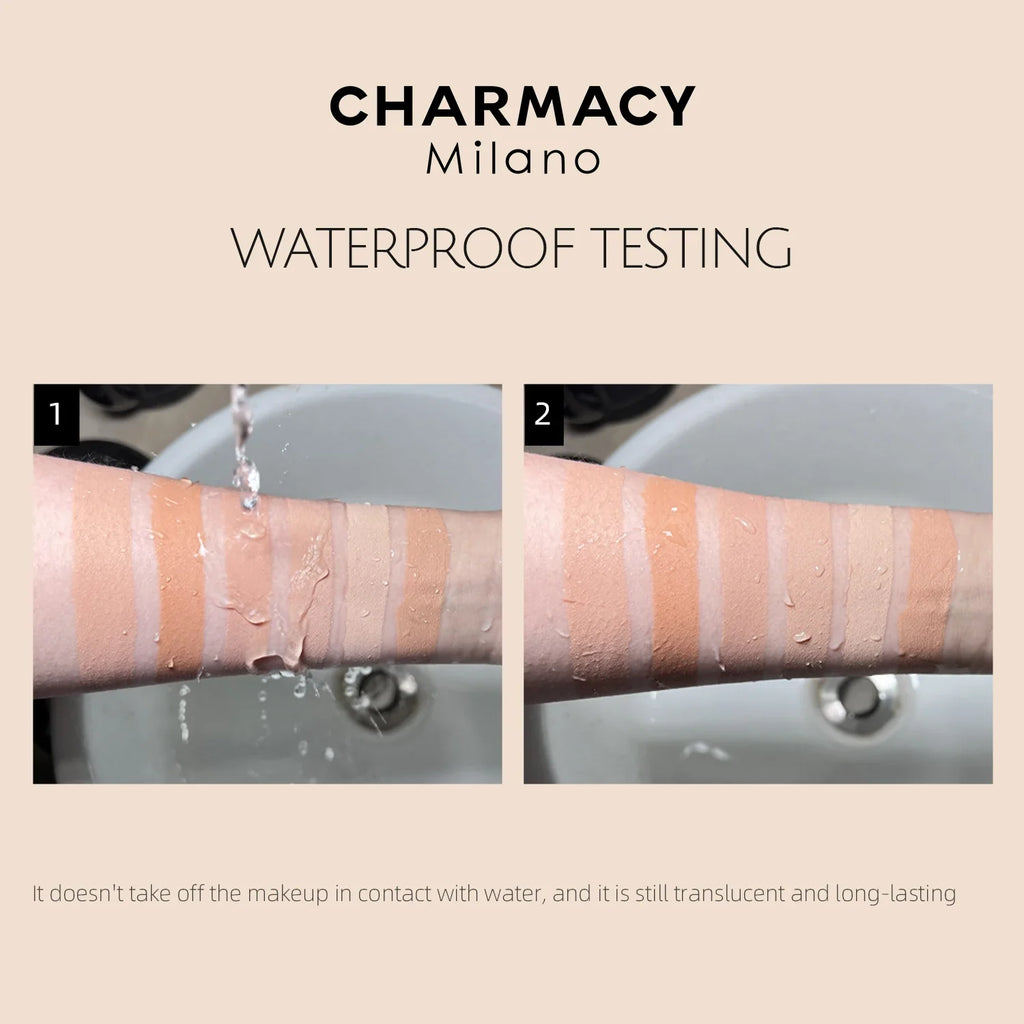 CHARMACY Foundation Makeup Base Liquid Concealer Professional Makeup Long Lasting Oil Control Matte Liquid Foundation Cosmetics