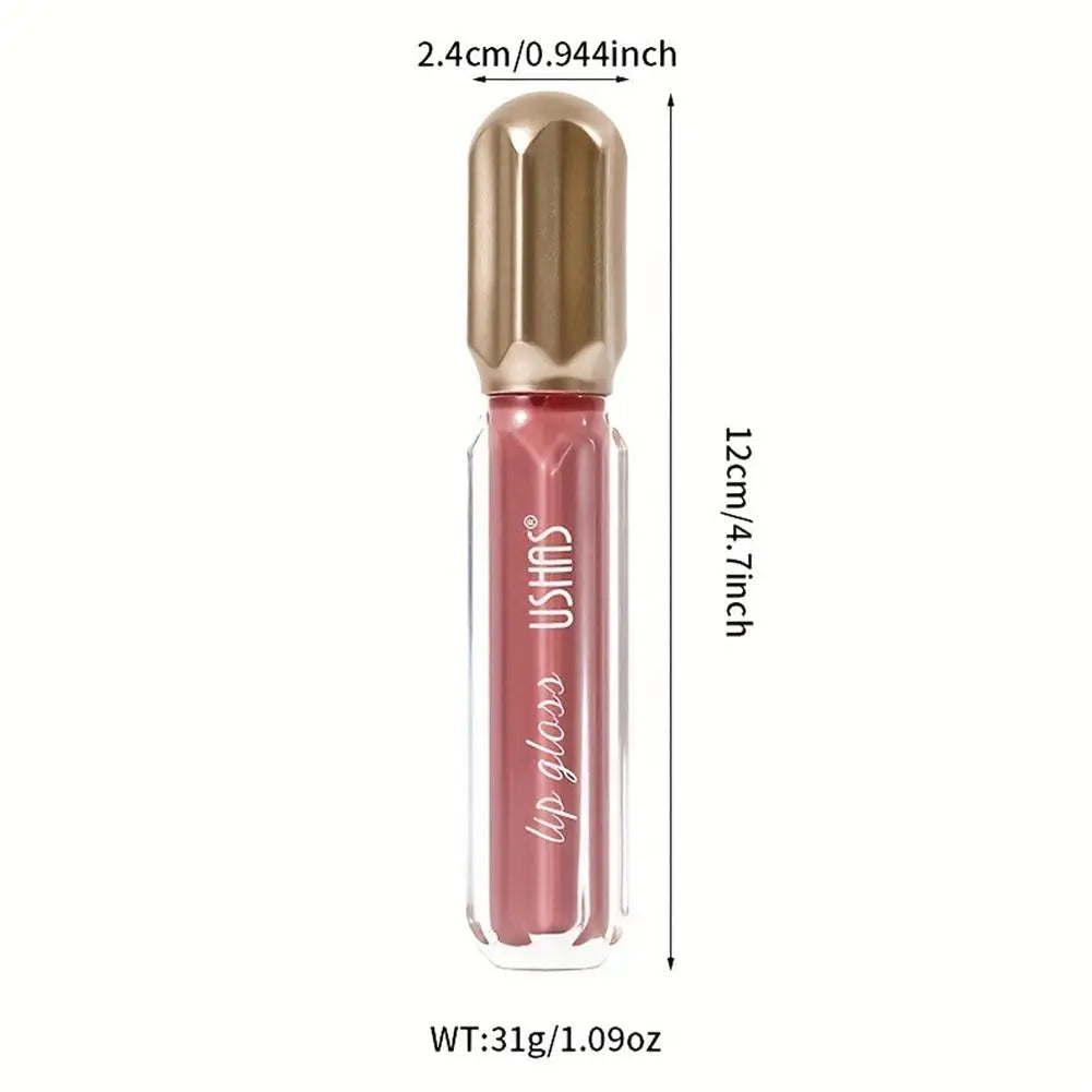 6 Color Mirror Pearl Lip Gloss Waterproof Long Lasting Moisturizing Liquid Lipstick Shimmery Glitter Lip Gloss Women Lip Makeup