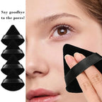 1pcs Washable Velvet Foundation Puff Triangle Powder Puff Soft Makeup Sponge for Face Make Up Eye Contouring Shadow