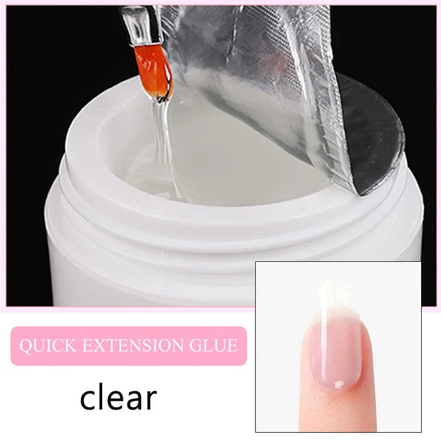 15Ml Nail Extension 3 colors Poly UV Gel,Transparent/ Pink/White Gel For DIY Nail Art,Multi-function UV Gel Nail Art Tools 1&