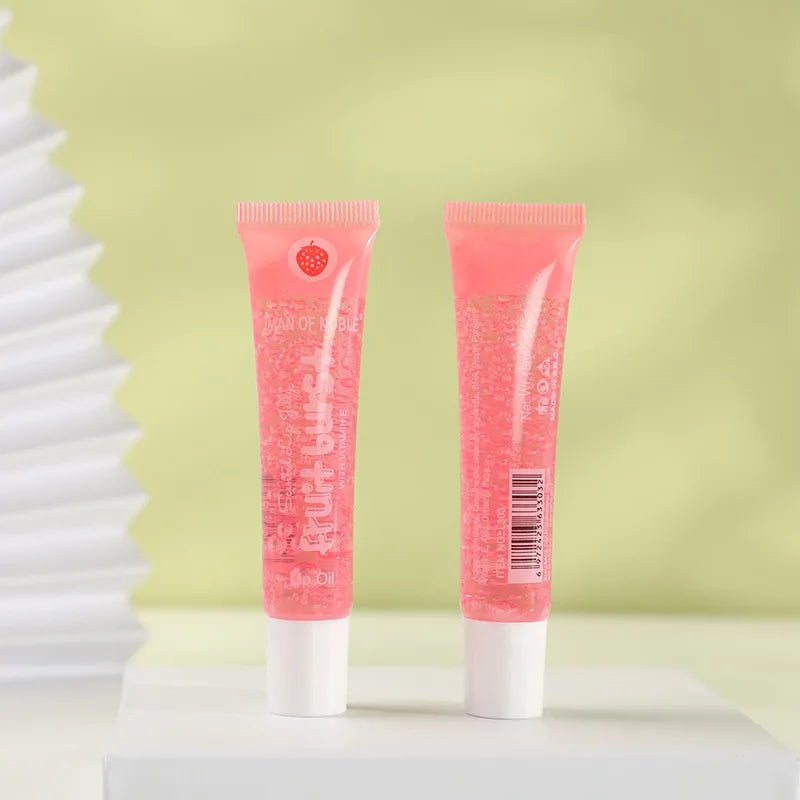 6Pcs Fruity Flavor Watery Glossy Lip Gloss Set Clear Lip Gel Hydrating Moisturizing Lip Gloss Women Lips Makeup Wholesale
