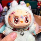 17cm Labubu V1v2 Eye Makeup Color False Eyelash Customization Gorgeous And Exquisite Eye Makeup Stickers Eyelash Stickers