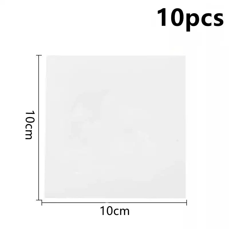 10pcs Transparent Waterproof Self Adhesive Sticker Cloth Patches Camping Awning Tent Water Toys Swimming Ring Repair Tape