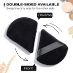 2/3/5/6/12Powder Puff Face Makeup Soft velvet Triangle Powder Puff For Loose Powder Setting Powder Makeup Foundation Beauty Gift