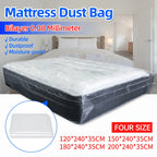 150/200x240x35cm Mattress Protector Packaging Bag Moisture-proof Dust Cover Thickness 0.08mm PE Transparent Moving Home Storage