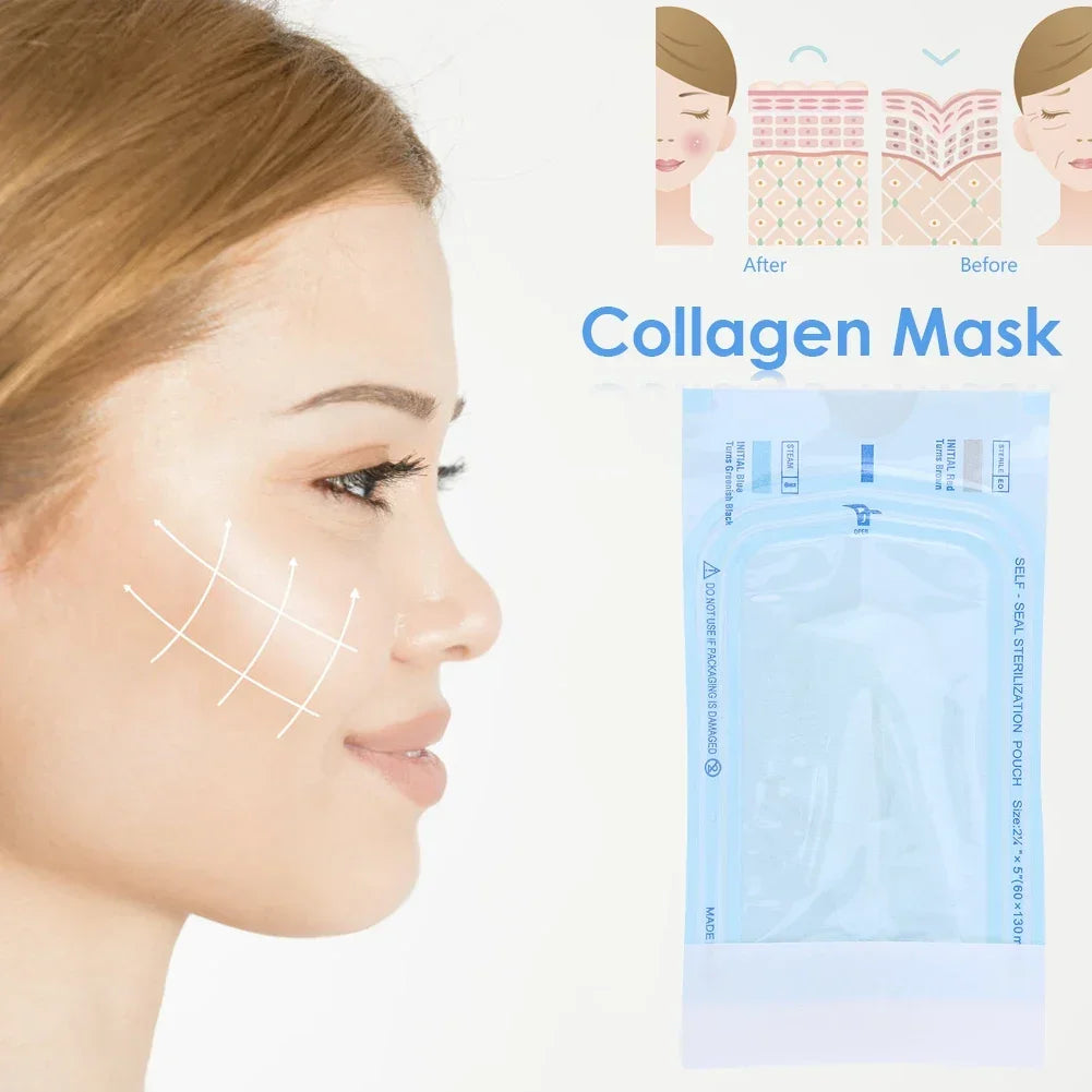12-60pcs Collagen Line Mask Absorbable No Needle Face Filler Firming Protein Sheet Skin Care Products
