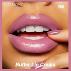 1PC Butter Gloss Non-Sticky Lip Gloss Long Lasting Nude Lip Makeup Hydrating Lip Gloss with Essential Oil Liquid Lipstick