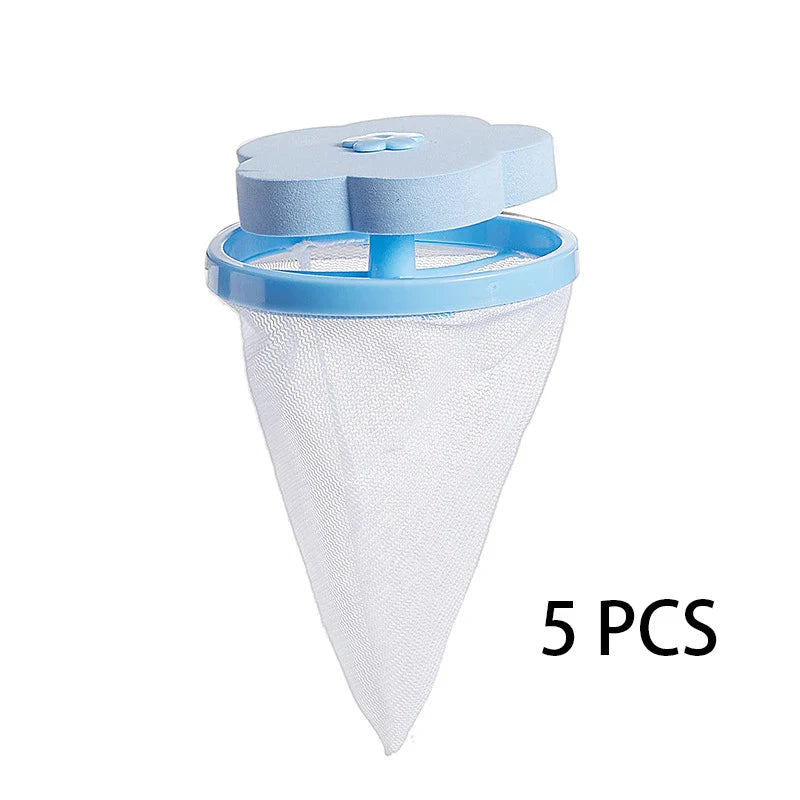 1-10pcs Pet Hair Remover Washing Machine Floating Lint Filter Bag Clothes Hair Cleaning Cat Hair Catcher Reusable Laundry Tools