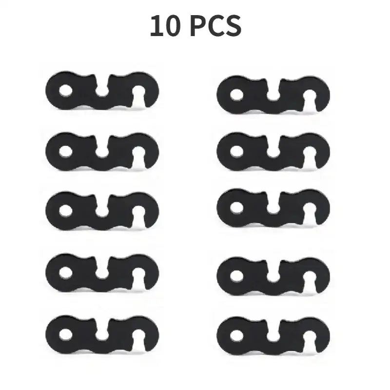 10pcs Adjustable S Type Camping Tent Cord Rope Buckle  Tensioners Fastener Kit Camping Equipment Hiking Accessories