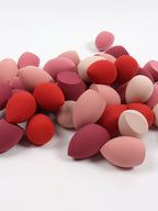 30 Beauty Eggs (Makeup Sponges) Foundation Make-Up Mixed Beauty Sponge, Liquid, Cream and Powder Without Blemish, Multi-Color C