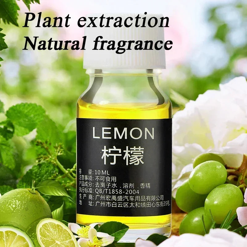 10ml Car Perfume Refill Air Freshener Natural Plant Essential Oil Aroma Diffuser Fragrance Humidifier Essential Oil Freshener