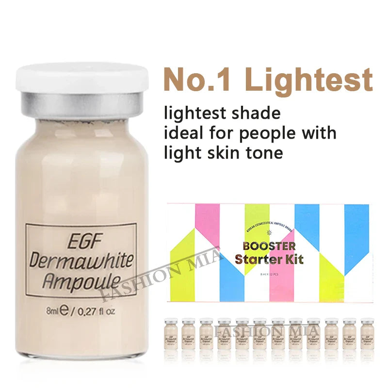 8ml BB Cream Glow Serum Ampoule Essence Facial Niacinamide/Peptide Foundation Moisturizing Hyaluronic Acid Skin Care Beauty