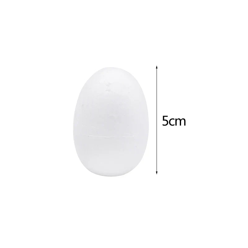 10/20pcs 5/7/9cm Easter Foam Egg Polystyrene Styrofoam Foam Egg Ball DIY Painting Bird Pigeon Eggs Eatser Party Decor Kids Favor