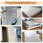 150/200x240x35cm Mattress Protector Packaging Bag Moisture-proof Dust Cover Thickness 0.08mm PE Transparent Moving Home Storage