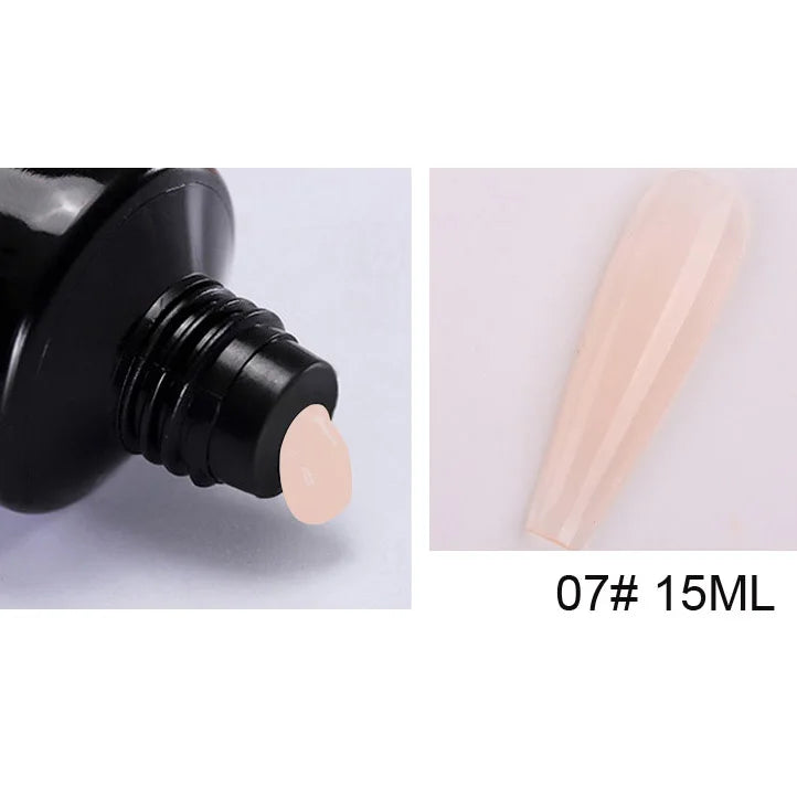 15Ml Nail Extension 3 colors Poly UV Gel,Transparent/ Pink/White Gel For DIY Nail Art,Multi-function UV Gel Nail Art Tools 1&