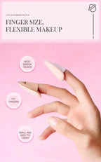 5/10Pcs Mini Finger Puff Foundation Small Air Cushion Powder Sponge Face Concealer BB Cream Cosmetic Applicator Makeup Tools