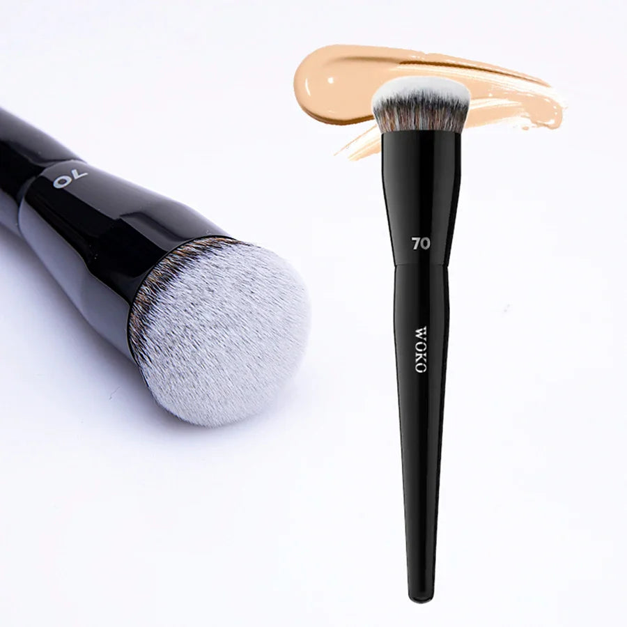70 Pro Big Foundation Brush Cream Foundation Makeup Brush Chubby Professional Synthetic Hair Face Contour Foundation Makeup Tool