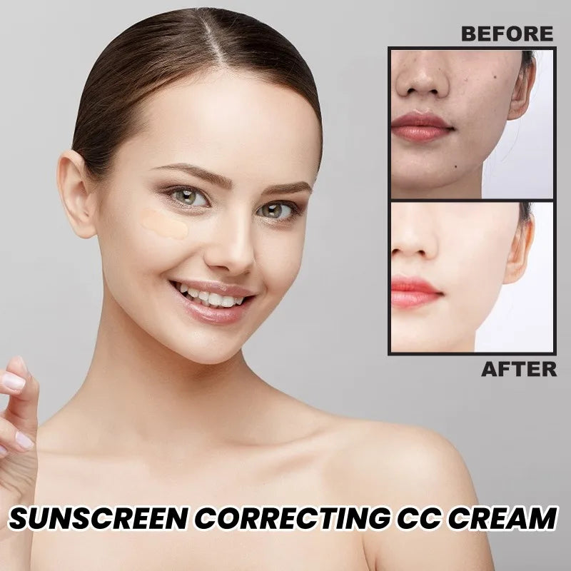CC Foundation Cream Natural Moisturizing Waterproof Brightening Foundation Concealer Coverage Blemish Oil-control Lasting Makeup