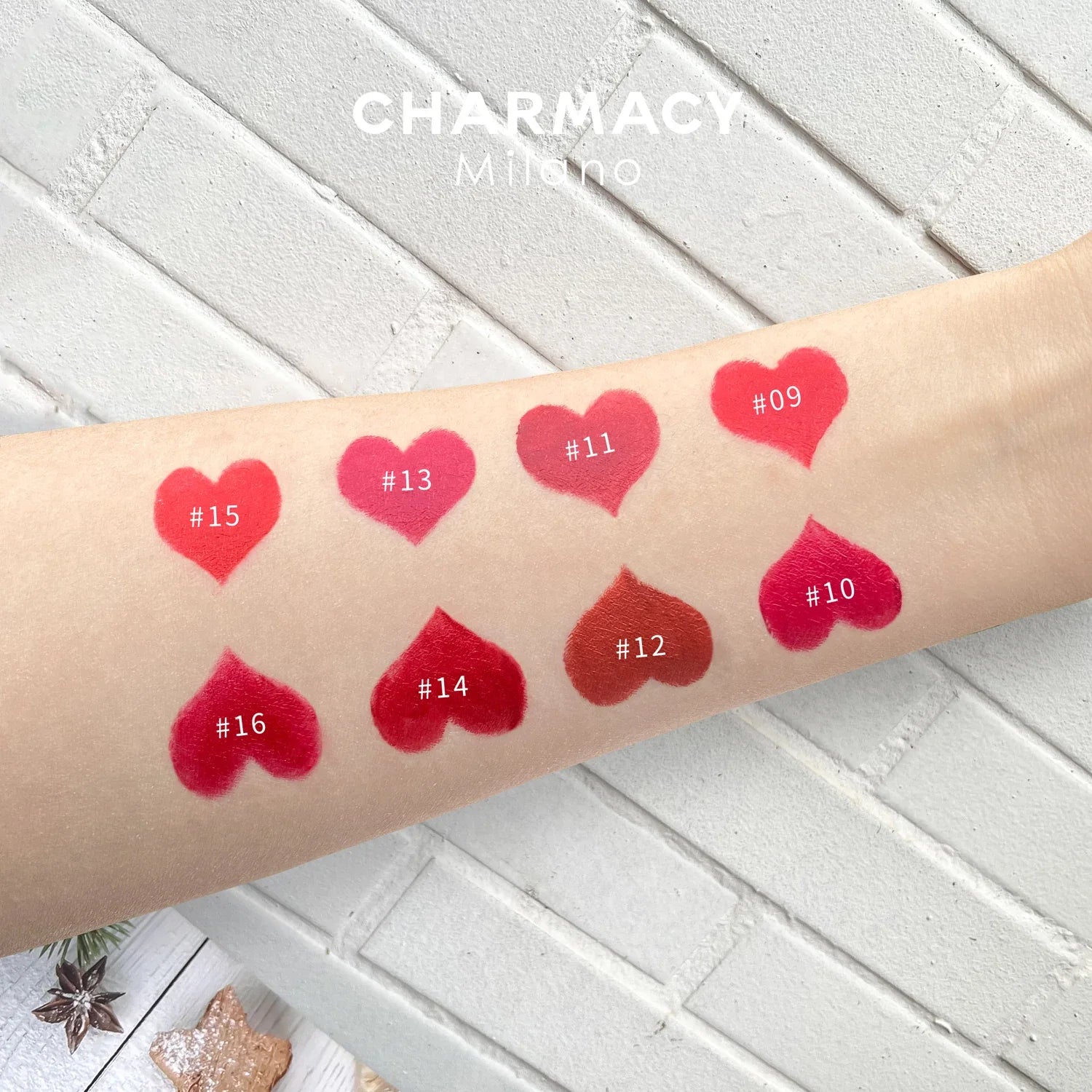 CHARMACY 6 Colors Luxury Velvet Nude Moisturize Lipstick Long Lasting Easy to Wear Korean LipStick for Women Makeup Cosmetic