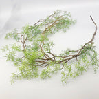 140 cm artificial plant black bone mango vine 1 piece 5 branches home wall hanging ivy green fake flower plant pine needles new