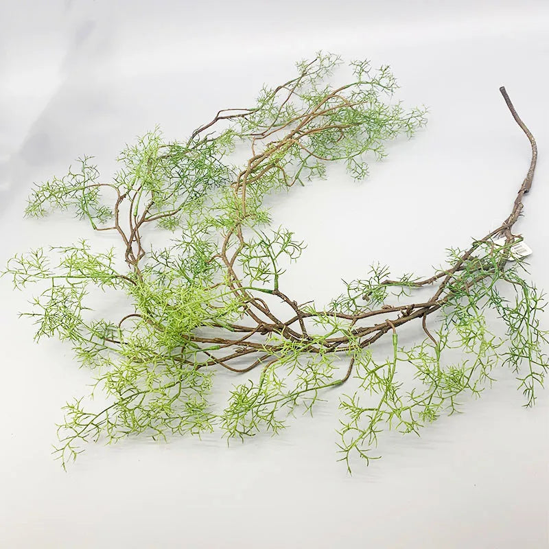 140 cm artificial plant black bone mango vine 1 piece 5 branches home wall hanging ivy green fake flower plant pine needles new