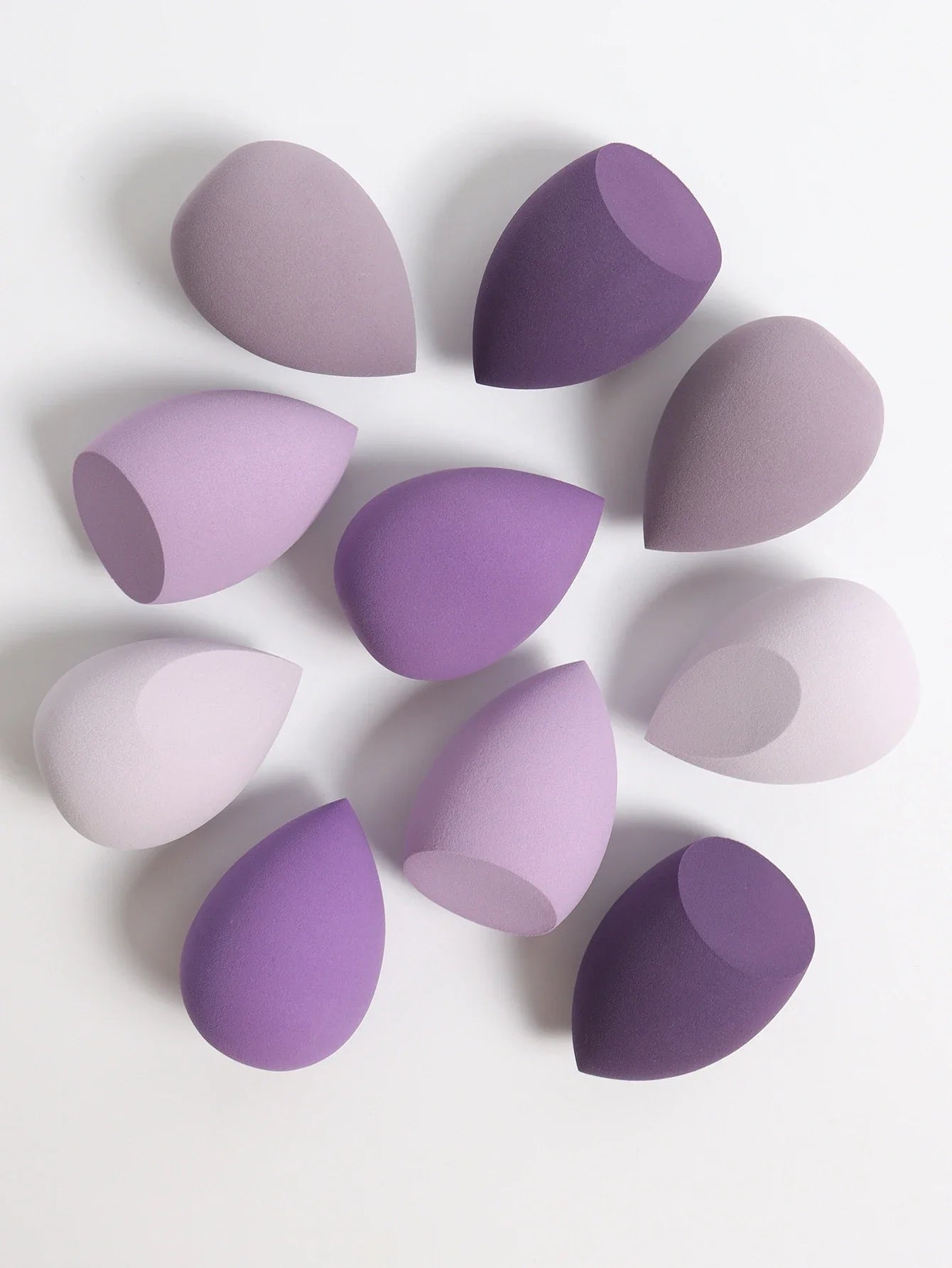 30 Beauty Eggs (Makeup Sponges) Foundation Make-Up Mixed Beauty Sponge, Liquid, Cream and Powder Without Blemish, Multi-Color C