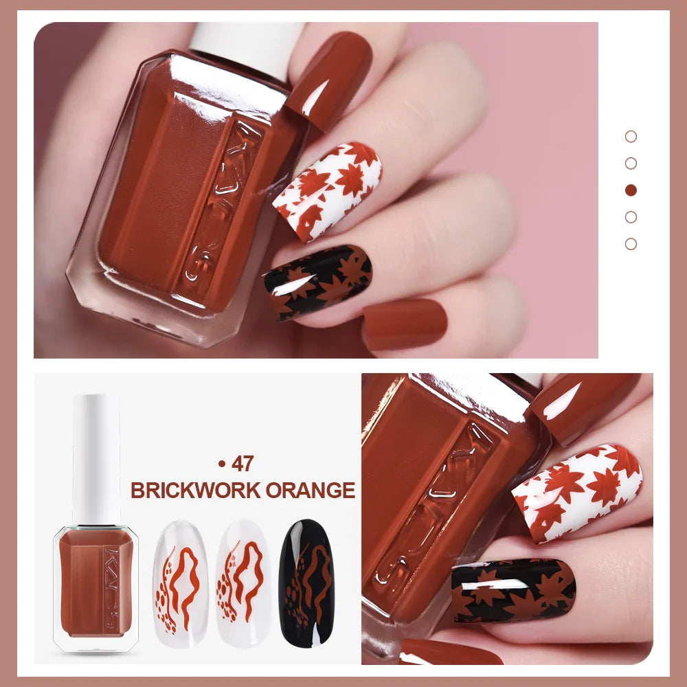 11ml Nail Stamping Polish Gold Silver Colorful Varnishes Lacquers Printing Image Stamp Plate Manicure DIY Salon Stamper Tool