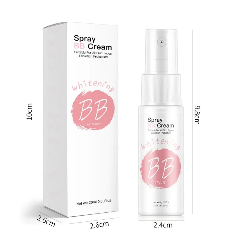 20ml Foundation BB Cream Spray Facial Makeup Whitening Moisturizing Hydrating Non-Stick Water Brightening Body Whitening Cream