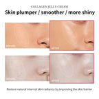 Collagen Jelly Cream Improving Skin Elasticity Tightening Soothing Moisturizing Anti-Aging Firmness Hydration Skincare Face Gel