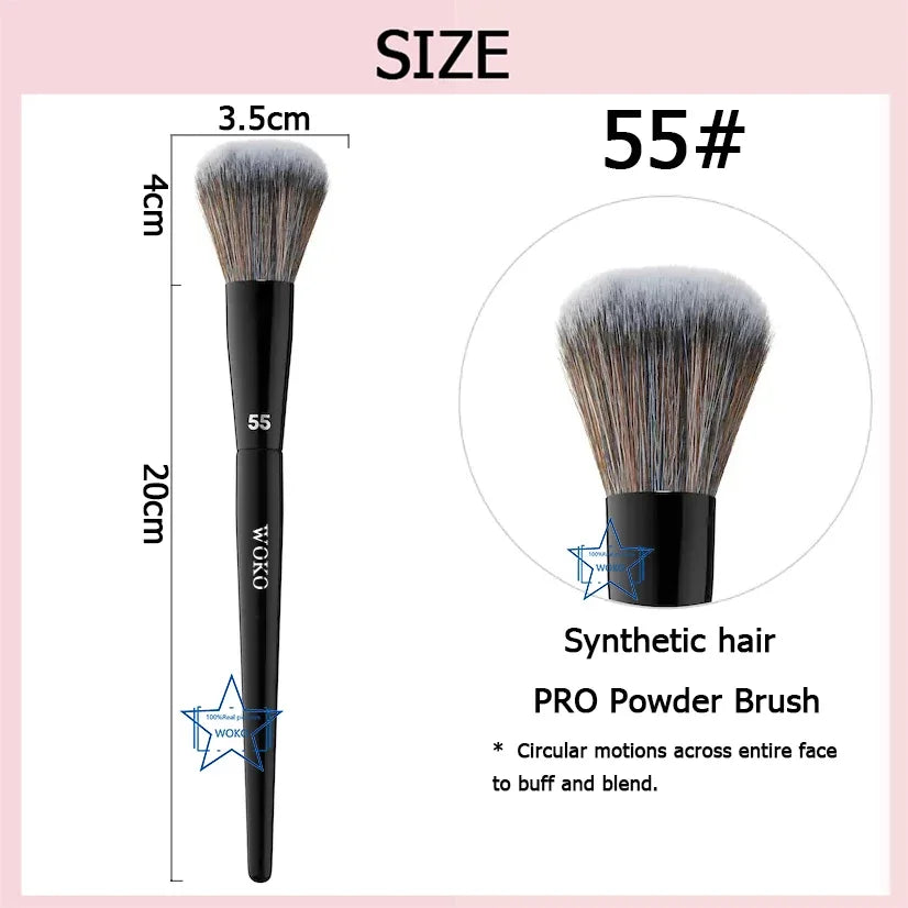 70 Pro Big Foundation Brush Cream Foundation Makeup Brush Chubby Professional Synthetic Hair Face Contour Foundation Makeup Tool