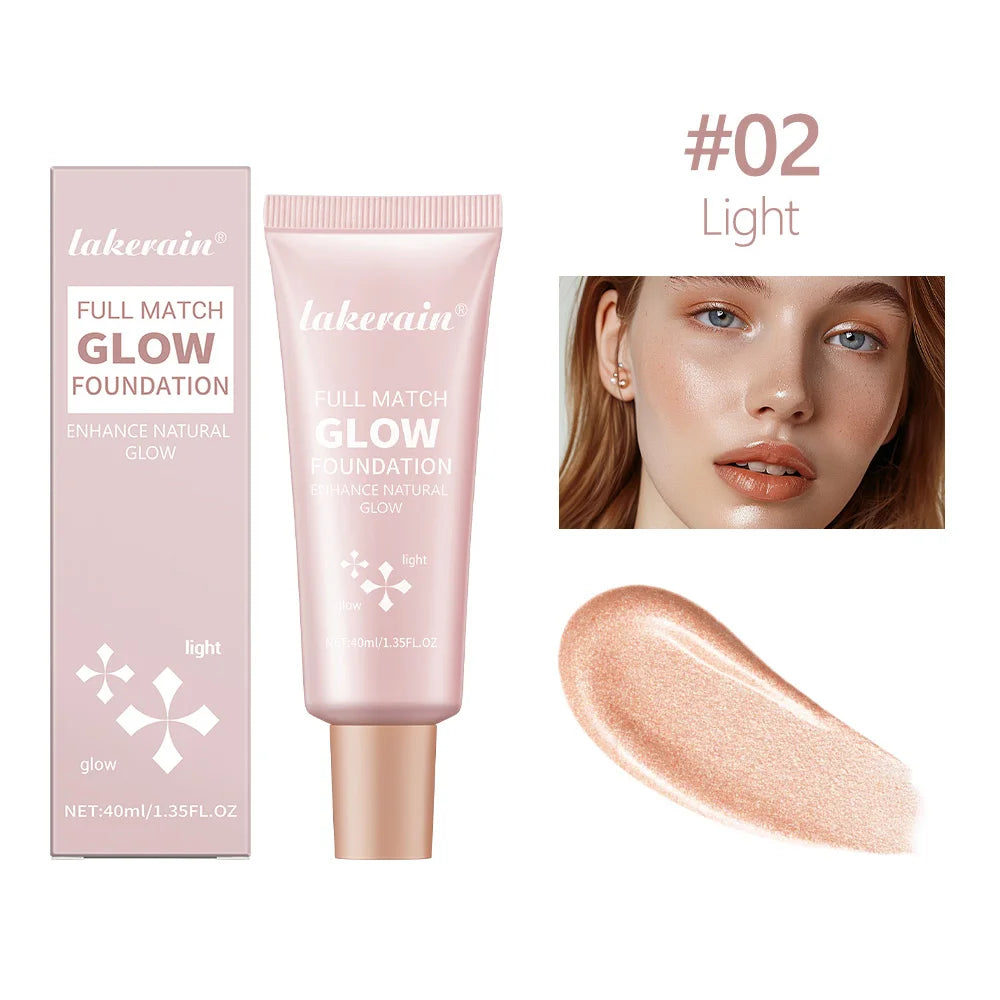 4 Colors Moisturizing Glow Foundation Liquid Long Lasting Natural Lightweight base Multi-purpose Illuminator Highlight Cream