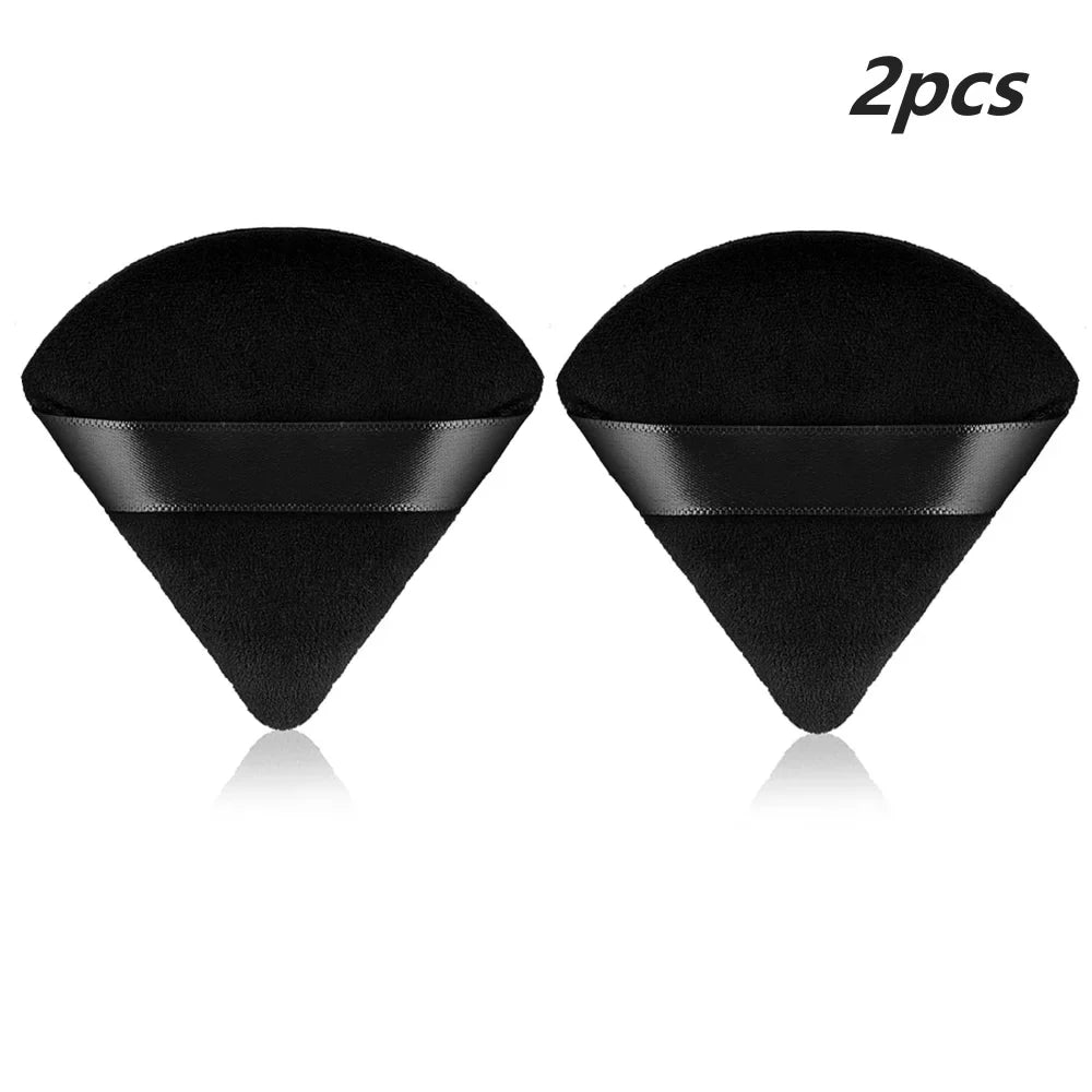 2/3/5/6/12Powder Puff Face Makeup Soft velvet Triangle Powder Puff For Loose Powder Setting Powder Makeup Foundation Beauty Gift