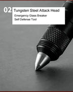 10-IN-1 Multi Function Portable Self Defense Pen Outdoor Survival Tool Fishing Whistle/Compass/Wrench/Screwdriver/Window Breaker