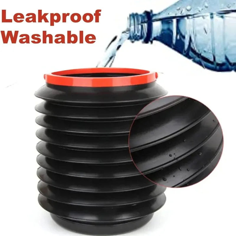 4L Portable Folding Garbage Bin - Multifunctional Telescopic Mini Storage Bin for Car