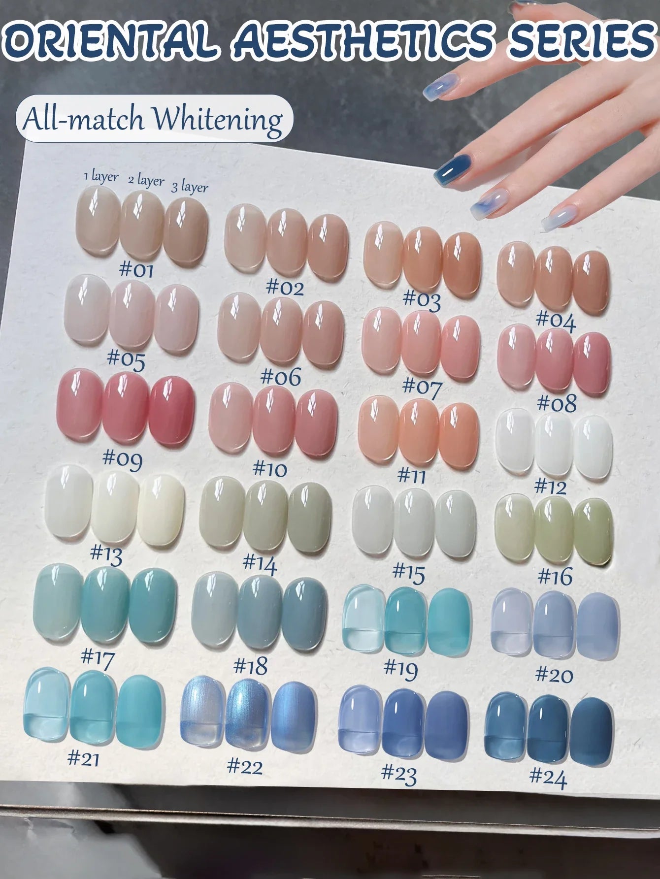 1-30pcs PSK Nude Pink Color Nail Art Ice Transparent Bare Color Nail Enamel 2025 New Net Red Popular White Gel Nail Polish
