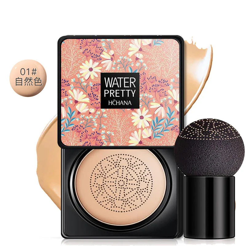 Air Cushion CC Cream Mushroom Head Foundation Moisturizing Long Lasting Face Comestics Natural Brighten Face Base Tone Make Up