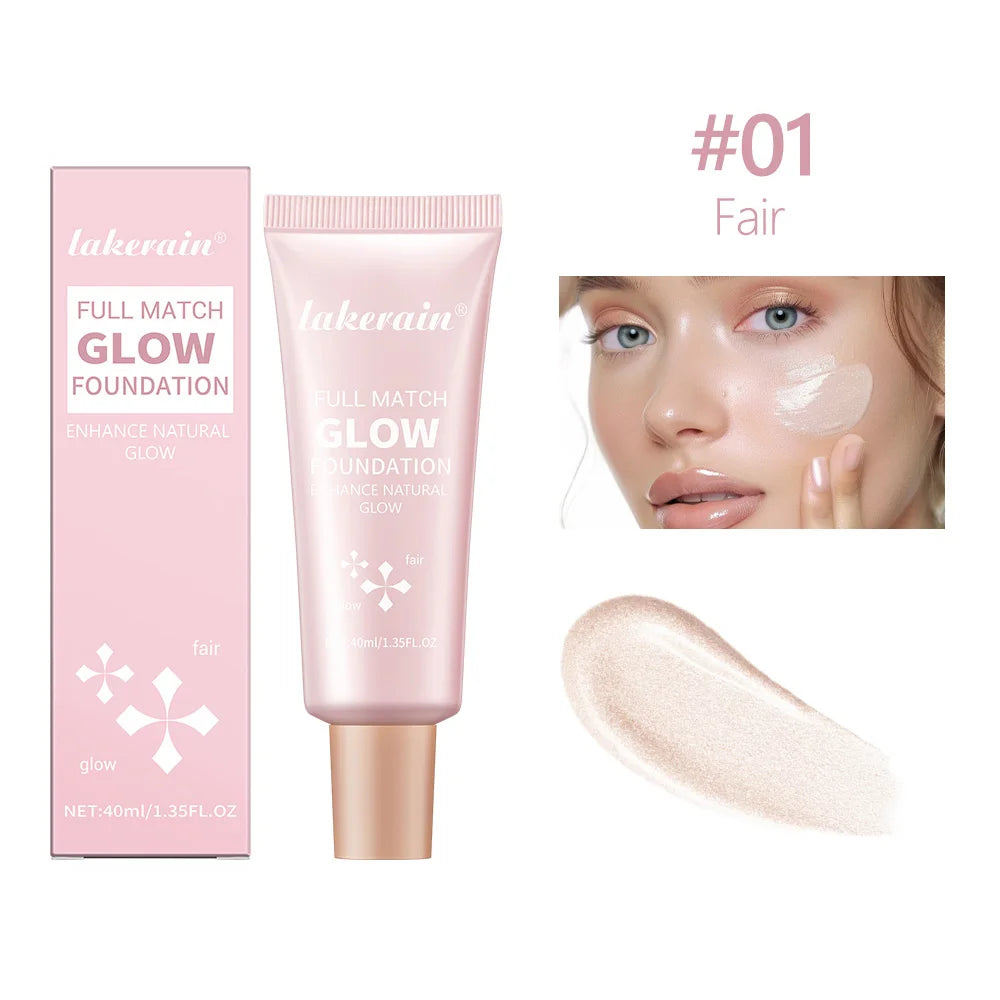 4 Colors Moisturizing Glow Foundation Liquid Long Lasting Natural Lightweight base Multi-purpose Illuminator Highlight Cream