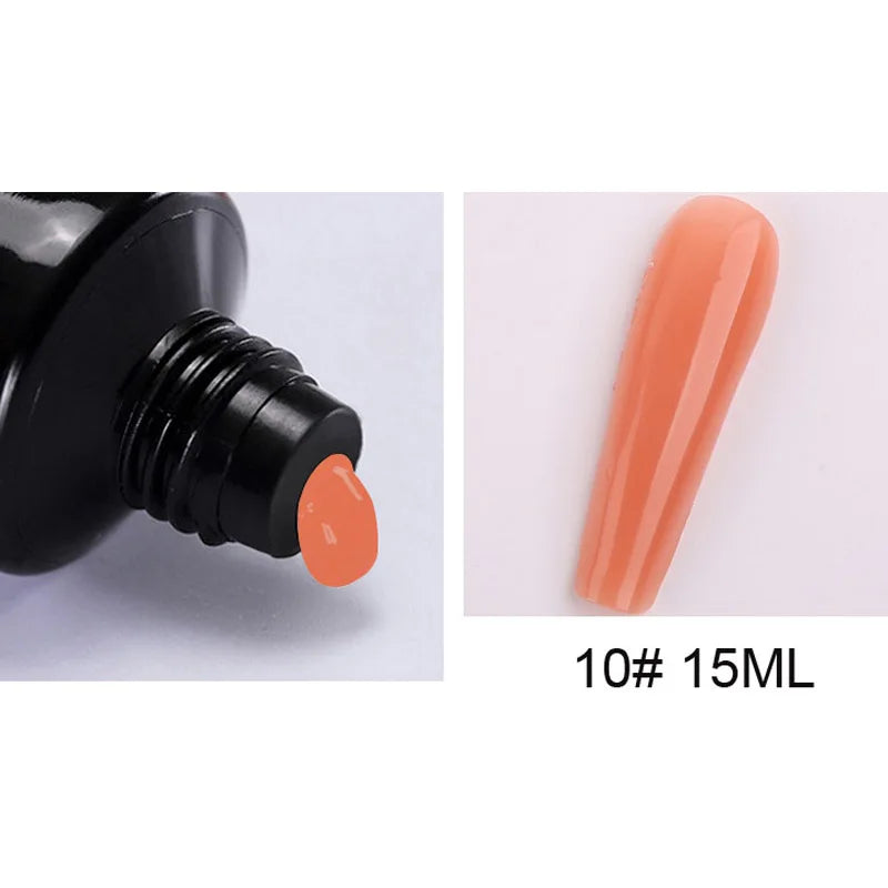 15Ml Nail Extension 3 colors Poly UV Gel,Transparent/ Pink/White Gel For DIY Nail Art,Multi-function UV Gel Nail Art Tools 1&